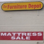 Furniture Depot Warehouse Pricing Display Gallery in Reno Nevada building